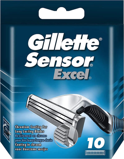 Gillette Sensor Excel 10 Men's Shaving Cartridges