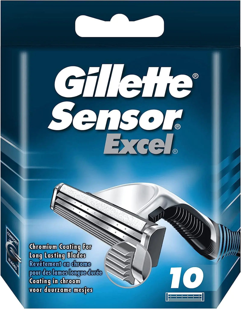 Gillette Sensor Excel 10 Men's Shaving Cartridges