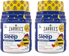 Zarbee's Kids Sleep Support Gummies, Strawberry, 60ct Dual Pack