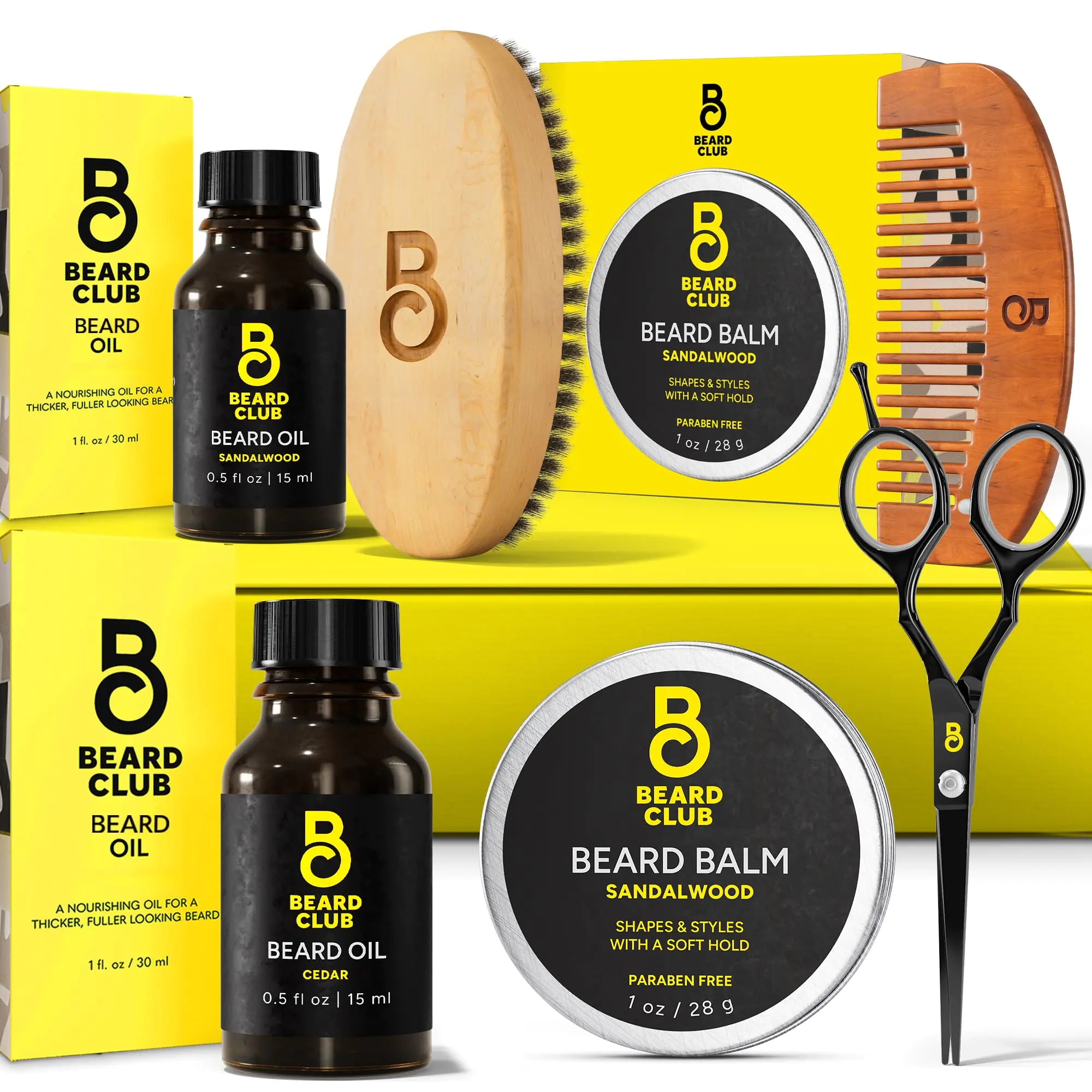 Ultimate Men's Beard Grooming Kit - Cedar & Sandalwood Essentials