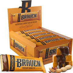 Braven Nutty Caramel Energy Bars - 20 Pack 1.59oz