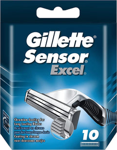 Gillette Sensor Excel 10 Men's Shaving Cartridges