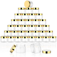 ClearView 36pc Plastic Cosmetic Jars